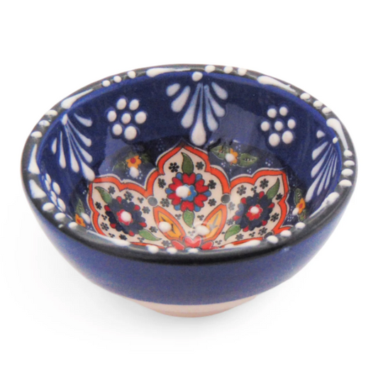 Handmade Ceramic Bowl Tulip Navy 8cm