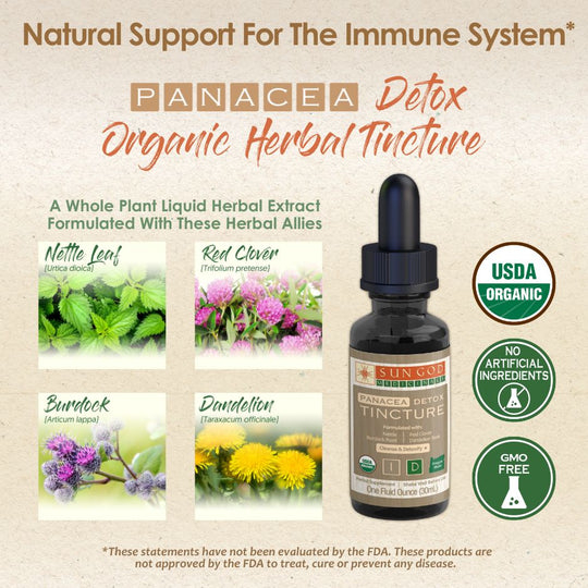 DETOX Organic Tincture - Remove Impurities & Stimulate Your Body