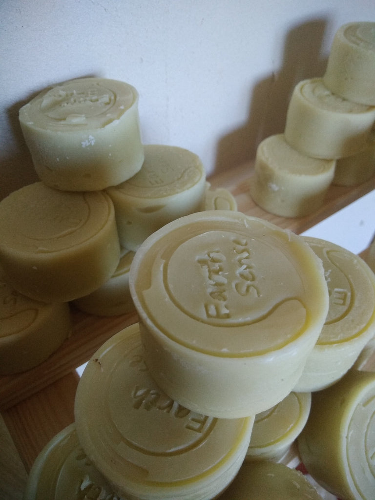 Organic Certified Balancing Solid Shampoo - Lemon & Lime - Normal & all Hair Types 60g - Earthsenseorganics