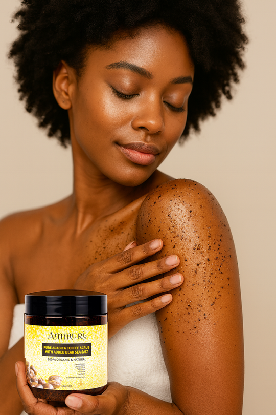 Ammuri Organic Coffee Body Scrub | Dead Sea Salt Exfoliating Polish