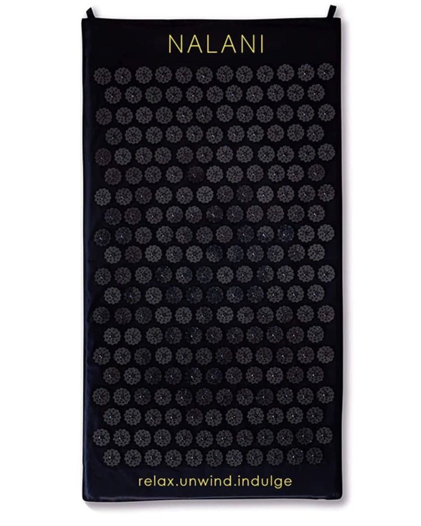 black shakti mat with spikes - massage acupressure set 