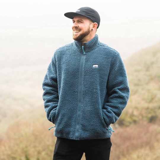 Aerial Recycled Fleece - Teal