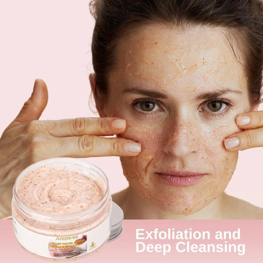 Ammuri Rose Retinol Facial Scrub | Exfoliating Face Polish for Radiance