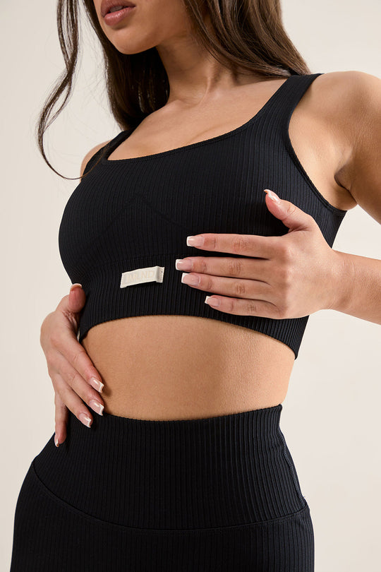 Ribbed Seamless Bra