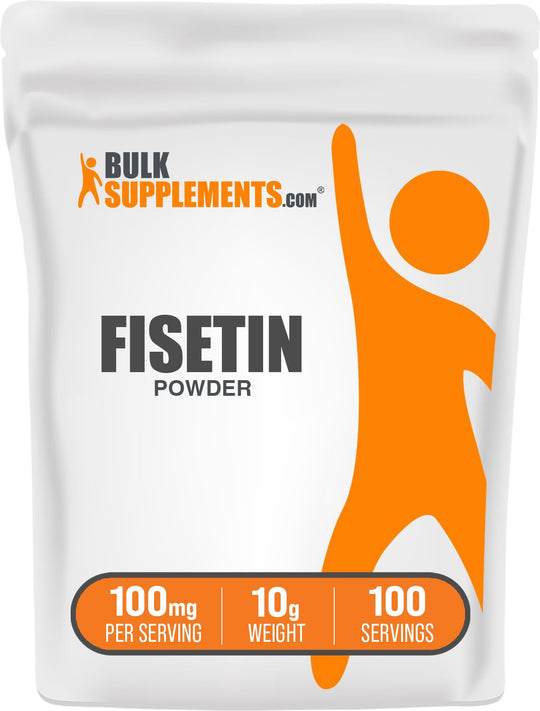 BulkSupplements Fisetin Powder – 100mg per Serving, Gluten Free, 10g