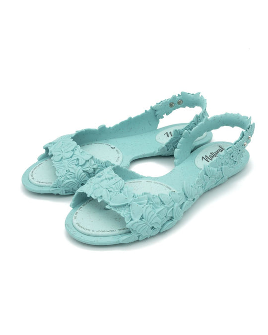 Green Butterfly Textured Shoes