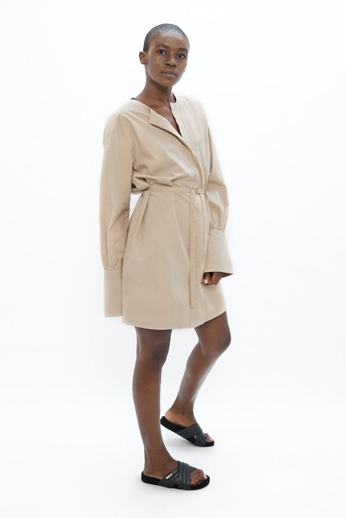 sand shirt dress - ethical fashion