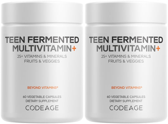 Codeage Teen Multivitamin - Daily Teen Vitamins with Omega-3 (2 Pack)