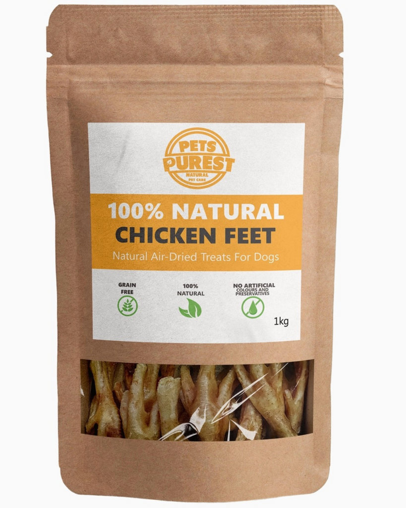 natural chicken feet for dogs