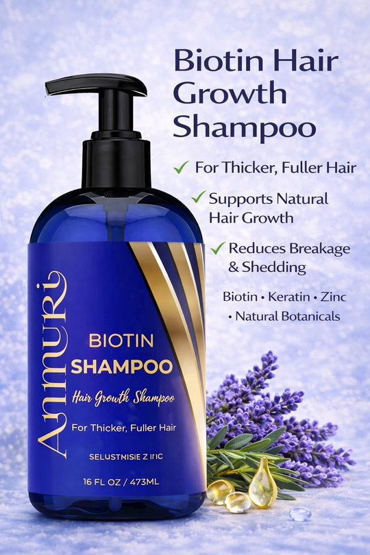 Ammuri Biotin & Caffeine Shampoo 473ml | Hair Thinning & Fuller-Looking Hair