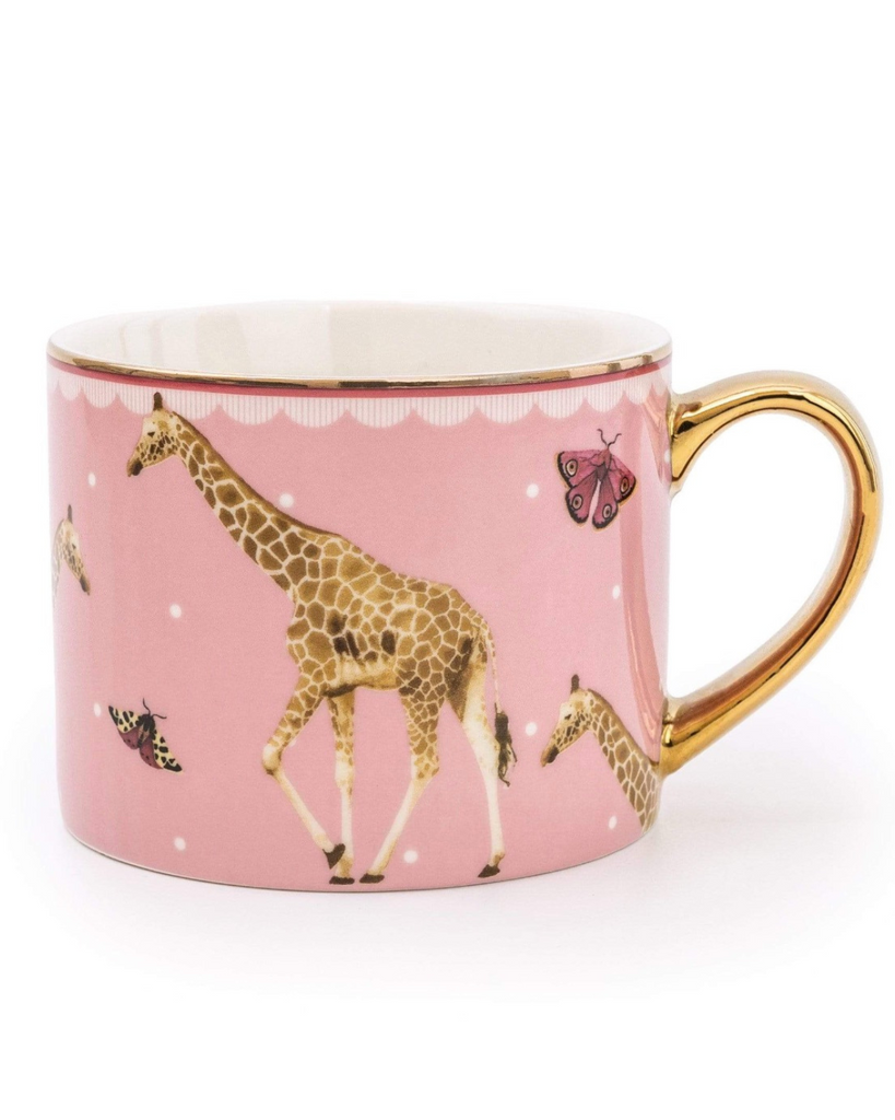 pink giraffe mug