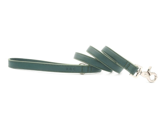 Green Leather Dog Lead