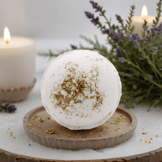 Himalayan Salt Bath Bomb - Skin Revive with Geranium & Grapefruit Vitamin E Oil