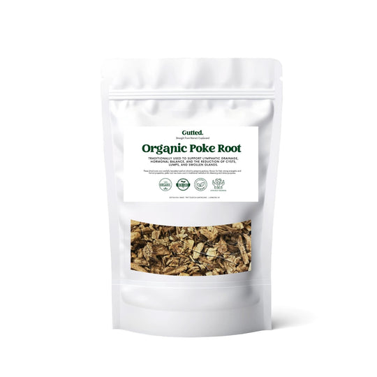 Organic Wildcrafted Poke Root Herb 50g - Premium Dried Whole Root for Oil Infusion