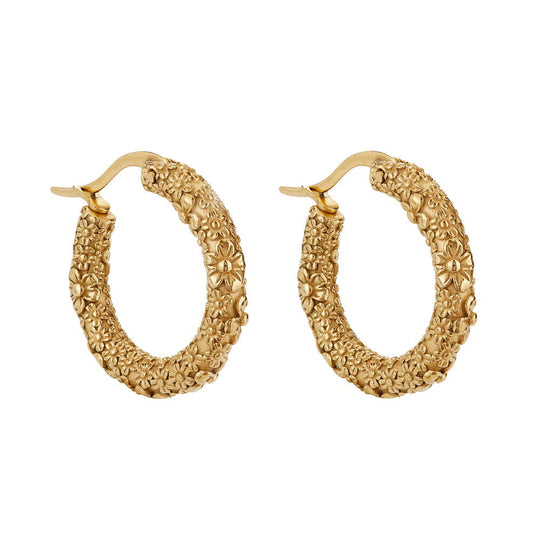 Molten Meadow Gold Hoops