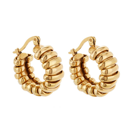 Looped Gold Hoops