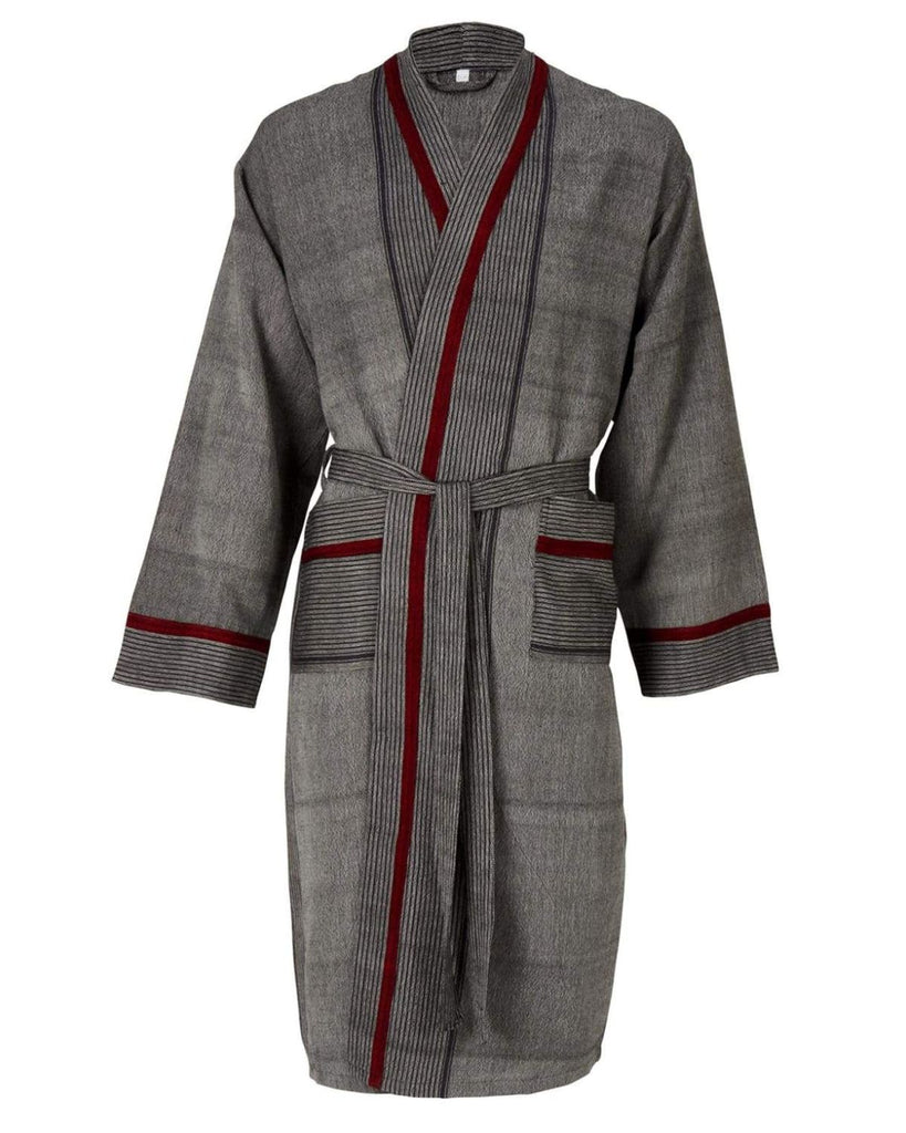 Luxury grey robe - robes for men Lounge Gown - Charcoal - Lounge Gowns