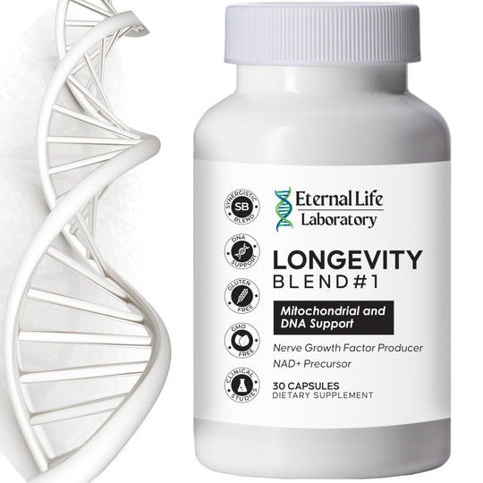NAD+ Supplement with CoQ10, NR, PQQ & Shilajit – Anti-Aging Longevity Blend (30 Veggie Capsules)