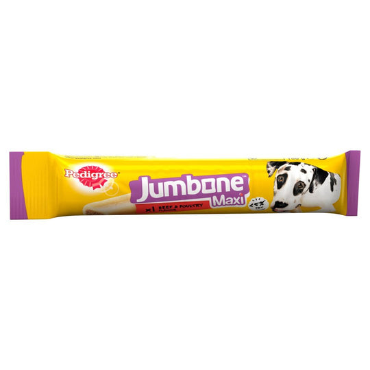 Pedigree Jumbone Large Dog Treat with Beef & Poultry 1 Maxi Chew, 180g (Box of 12)
