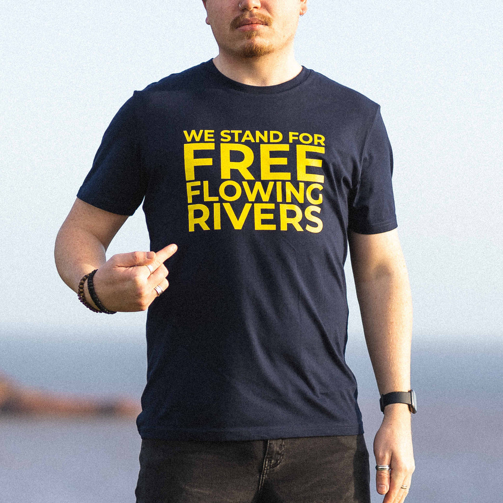 Save Our Rivers T-Shirt - Free Flow - dewerstone - T-Shirt - S