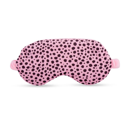 Lavender Deep Pressure Therapy Mask - Pink Dalmatian Print