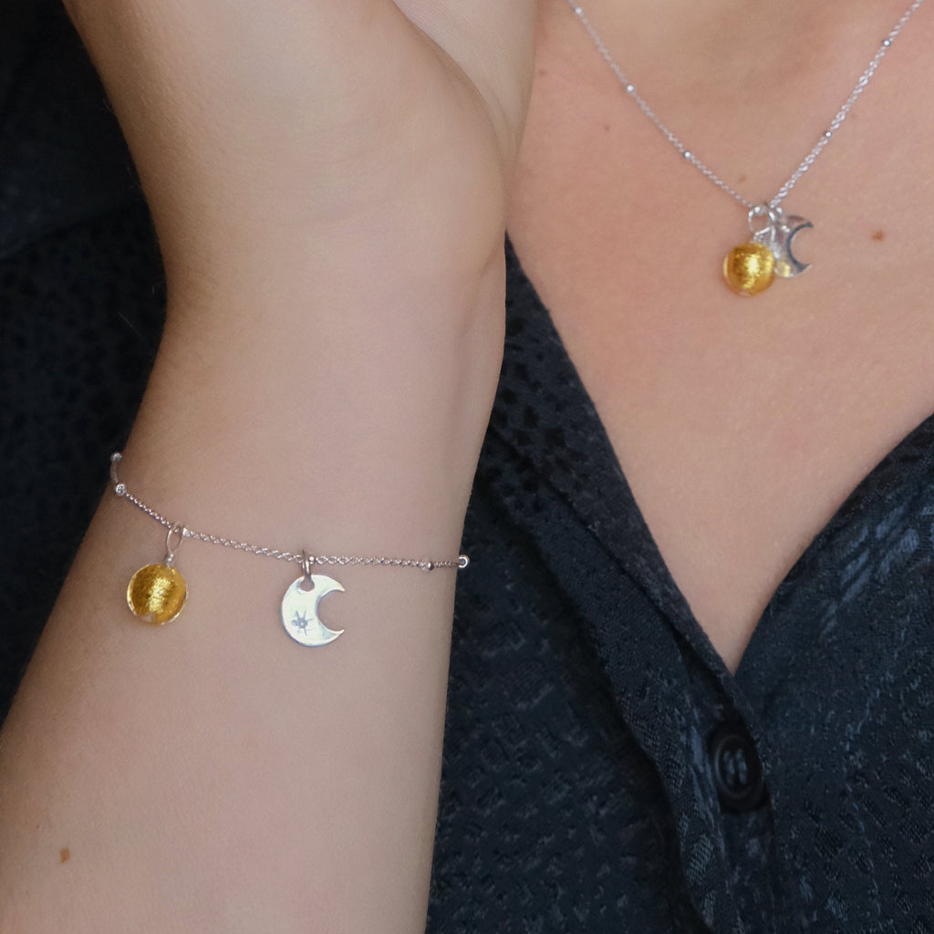 sun and moon necklace - unique gifts for her - unique jewelry 
