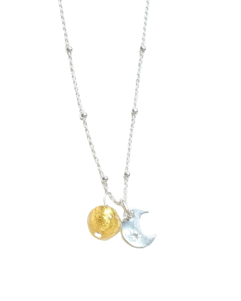 sun and moon necklace - unique gifts for her - unique jewelry 