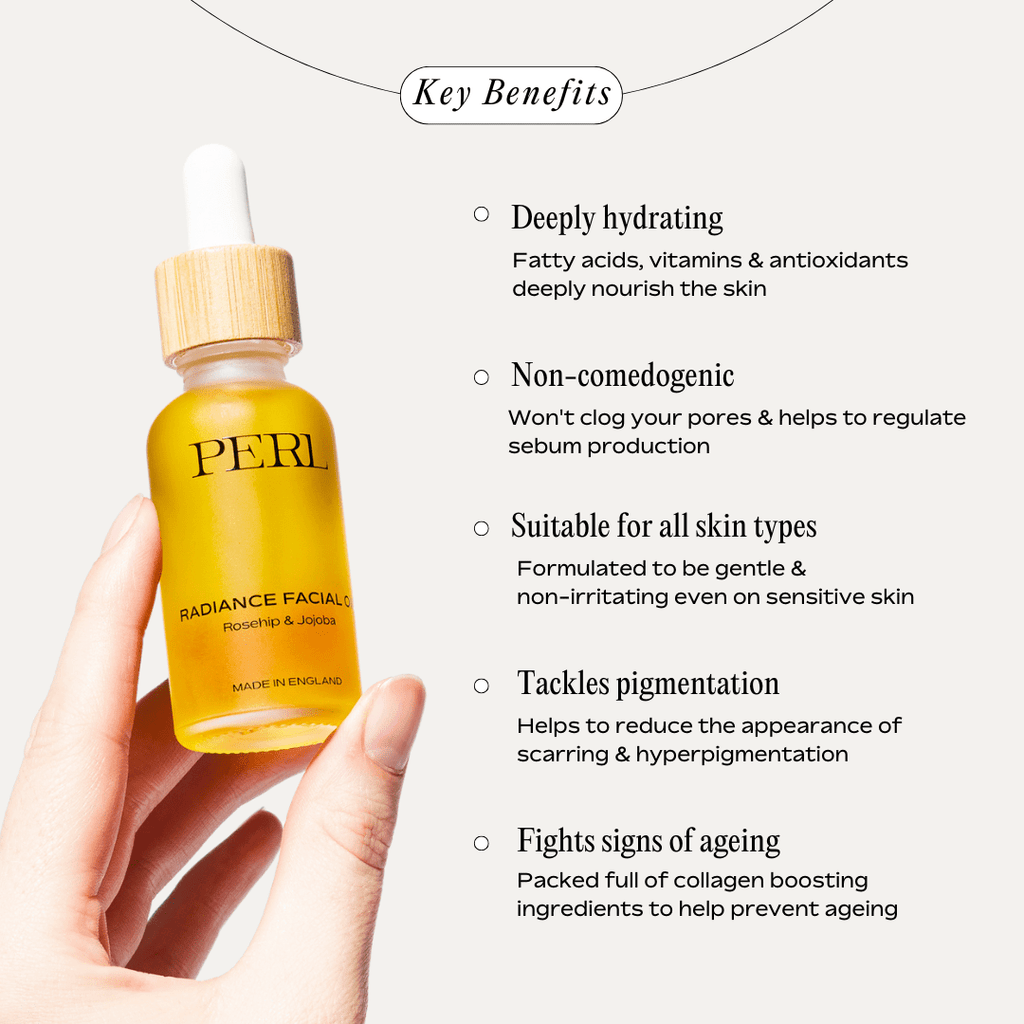 radiance face oil with jojoba