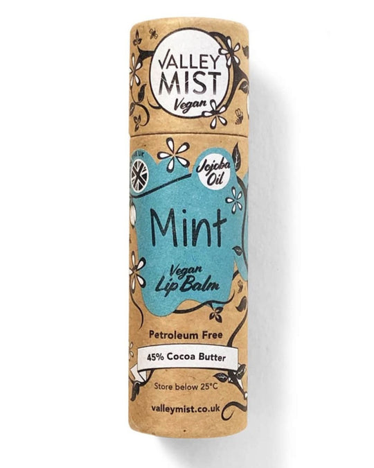 Mint Vegan Lip Balm in Zero Waste Packaging