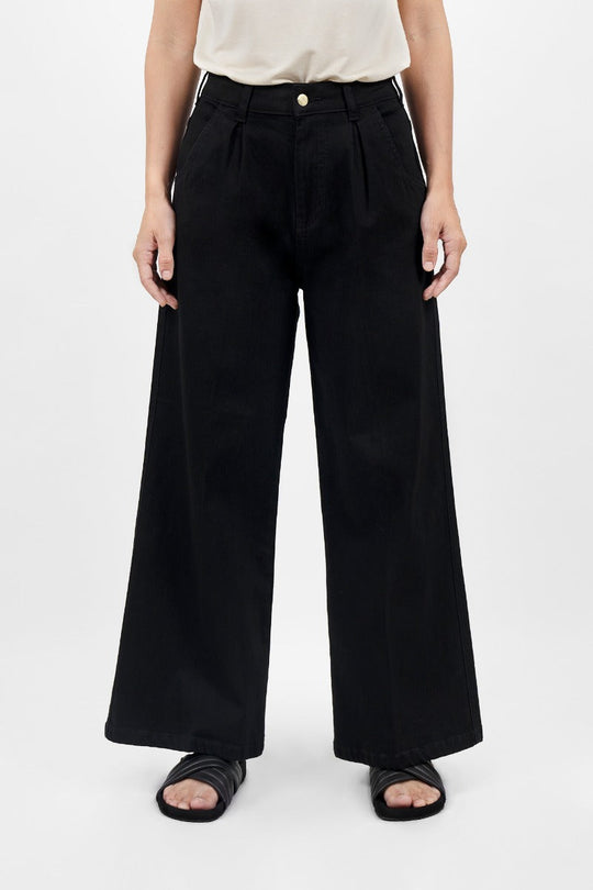 Los Angeles LAX - Wide Leg Jeans- Celeste