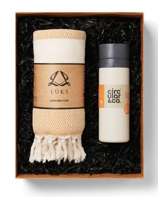 A Little Yoga & Green Tea Essentials Gift Set - Gift Baskets for Delivery