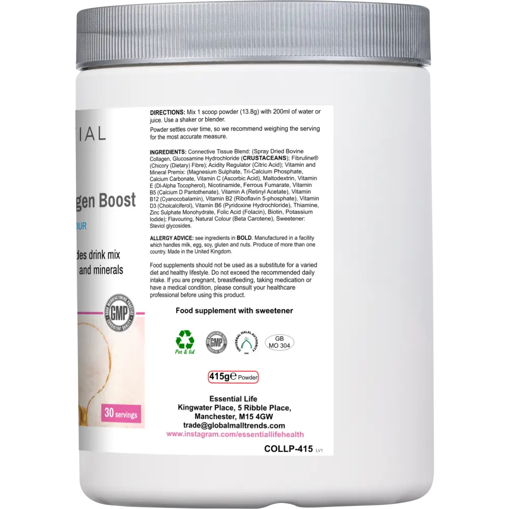 hydrolised collagen - best collagen from uk - Youthful Glow Collagen Boost Powder