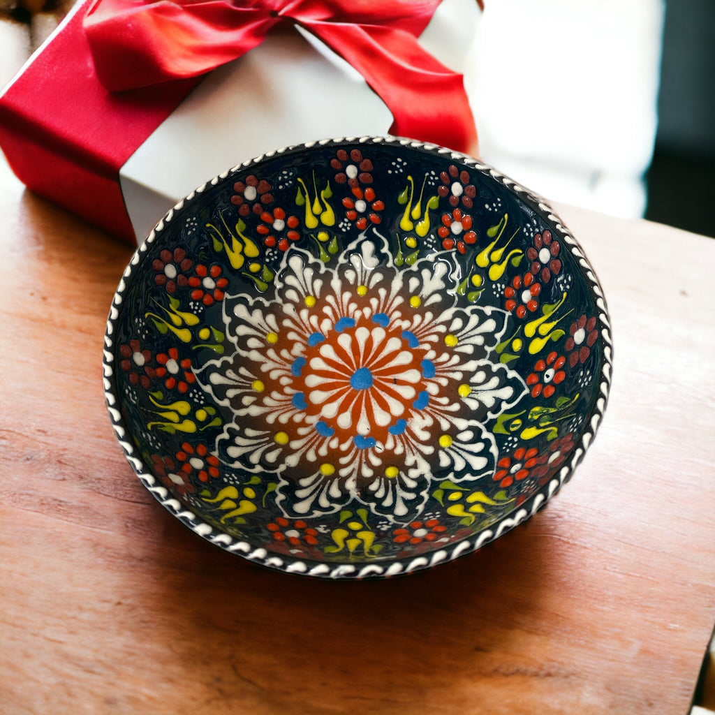 mexican style ceramic bowl