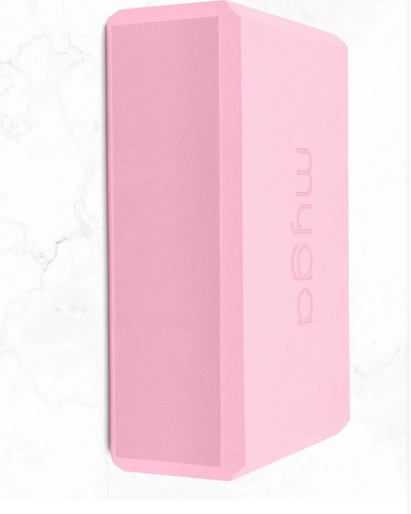 pink foam yoga block