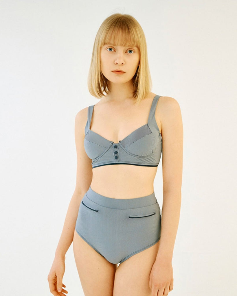 Bustier Style Wired Bikini Set. Luxury sustainable swimwear. Shop Unique ethical swimwear for summer 2022 made in South Korea Fashion