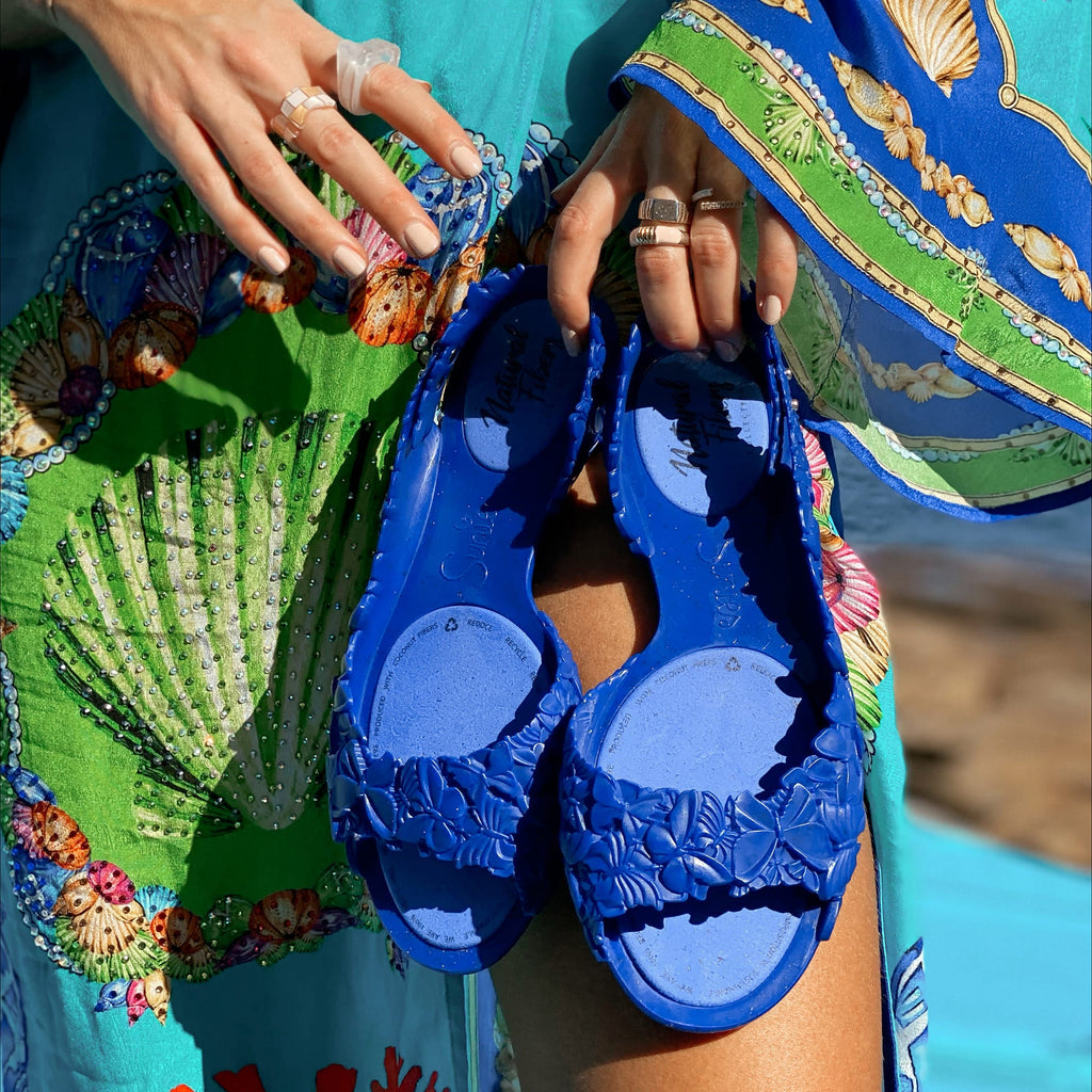 cobalt blue shoes - shoes with butterflies