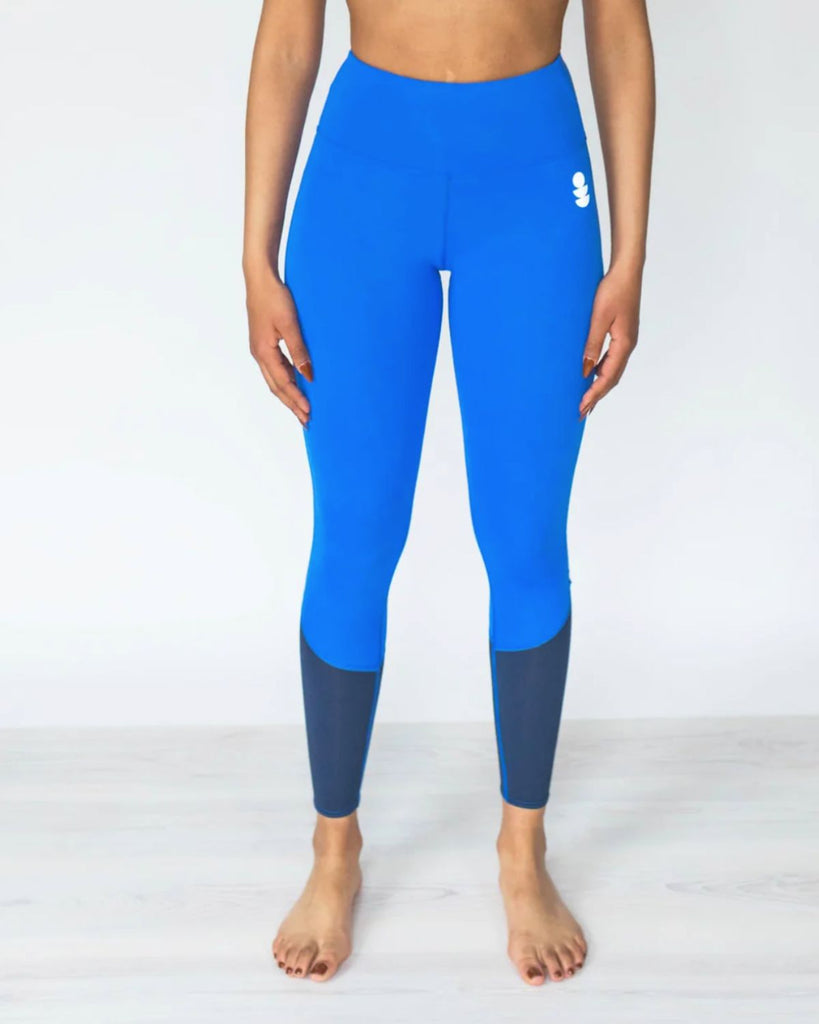 mardy bum blue leggings with support