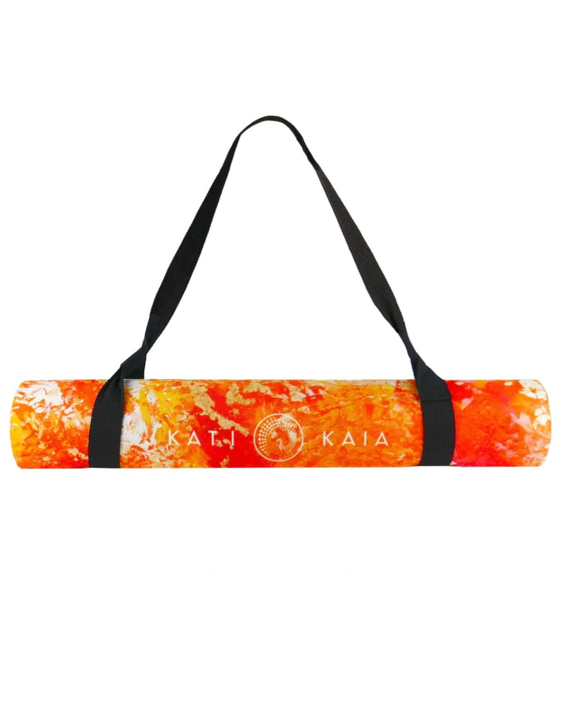 best artistic yoga mat - kati kaia aurelia mat voted the most beautiful yoga mat made in UK - Yoga accessories and Yoga mats with vegan suede