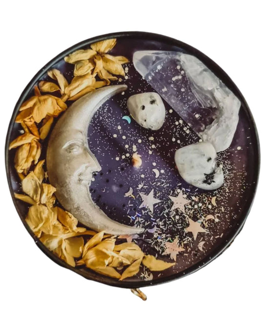 LA LUNE - Crystal and Flower Infused Candle