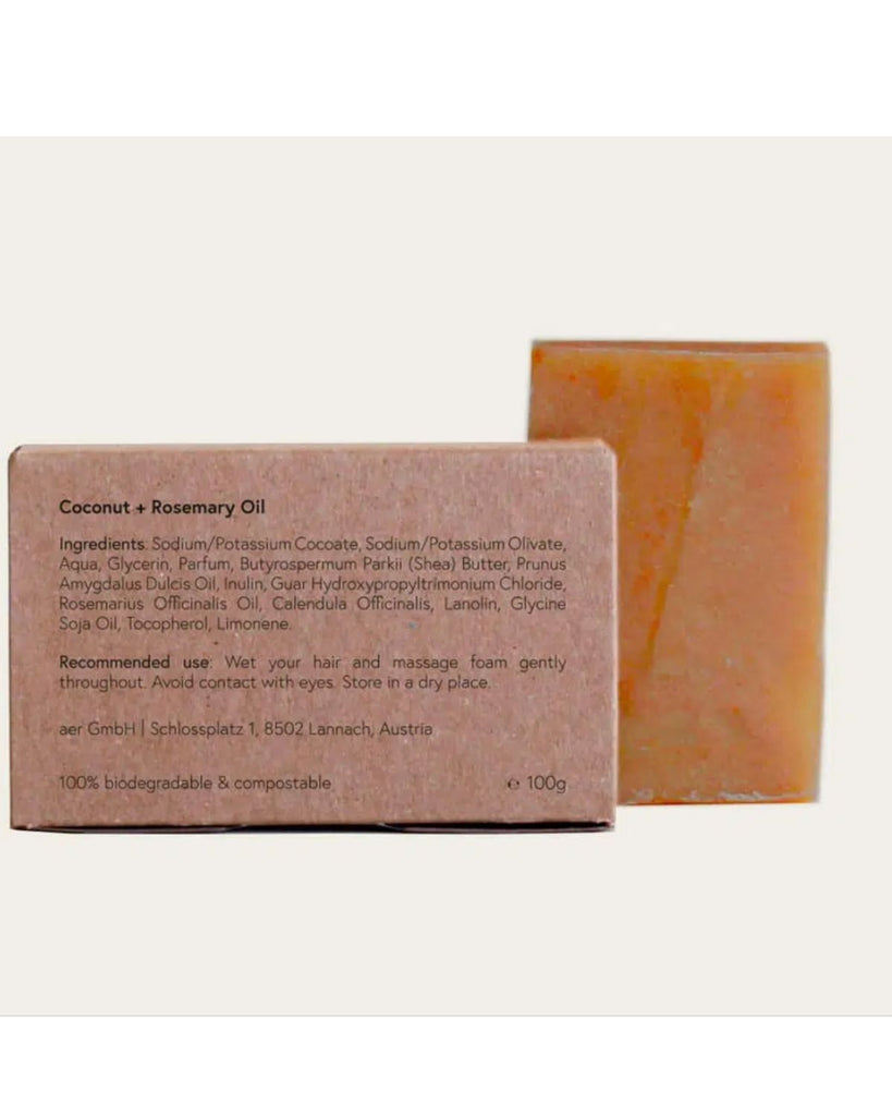plastic free soap bar for hair - Natural Soap bar for Hair - 100% organic ingredients - best zero waste beauty product made in Austria - eco gfits