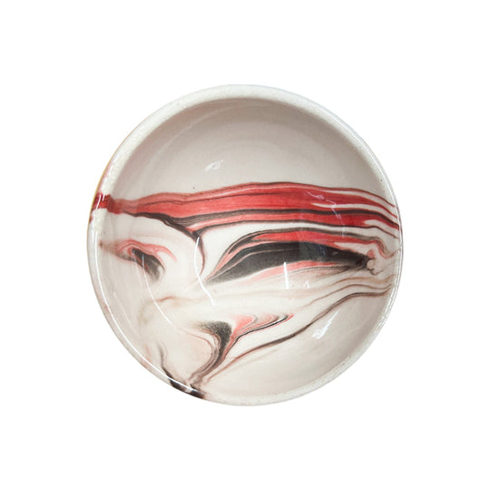 Handmade Ceramic Bowl Mocha Red 8cm