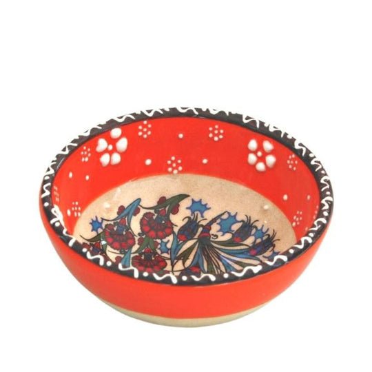 Handmade Ceramic Bowl Tulip Red 8cm