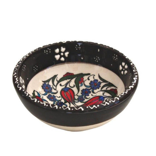 Handmade Ceramic Bowl Tulip Black 8cm
