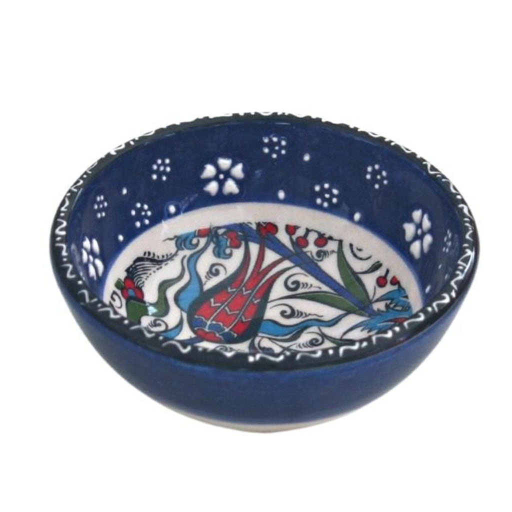 luxury ceramic handmade bowl navy design