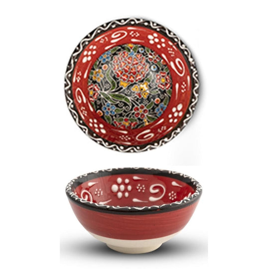 Handmade Ceramic Bowl Mexican Red 8cm