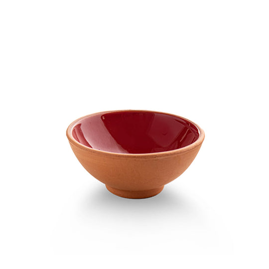 Handmade Ceramic Bowl Moroccan Red 8cm
