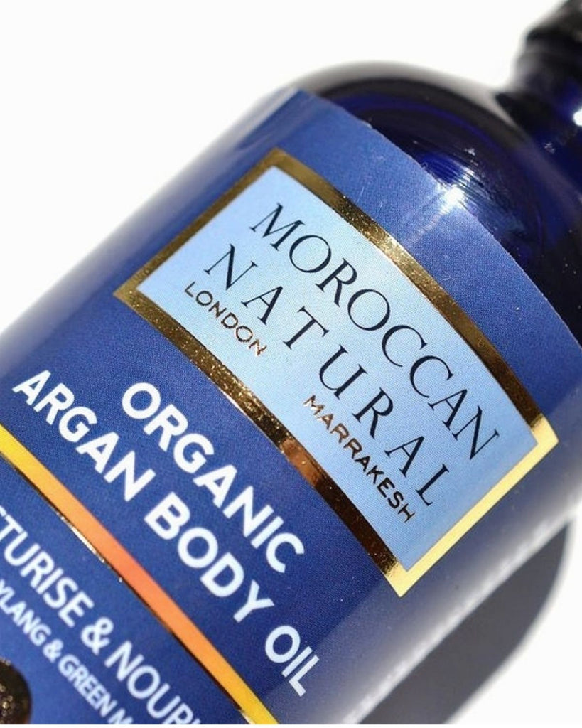 Moroccan Natural Organic Argan Body Oil. Organic beauty and skincare.