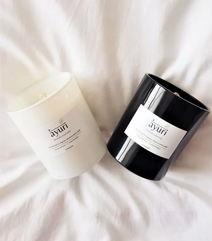 The Positive Company White Ayurvedic Nidra Candle - This scent has been designed to calm the mind and help evade anxiety. It is blended with herbs and botanicals to help with Vata imbalances and can aid in de-stressing and creates a sense of tranquillity. You will feel that spa vibe!