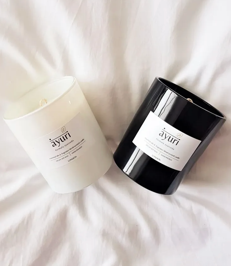 Ayurvedic candles by AYURI brand for The Positive COmpany