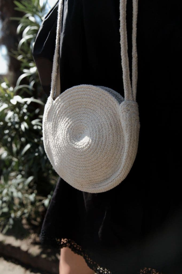 vegan cotton handbag - ethical accessories 